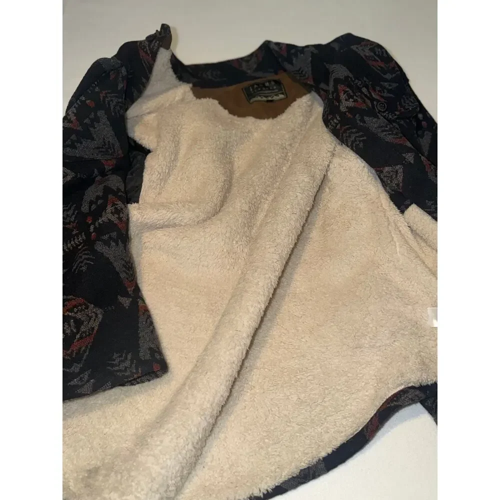 Jachs New York mens Aztec wool blend Sherpe lined jacket